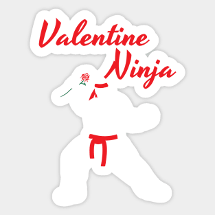 Valentine Ninja Sticker